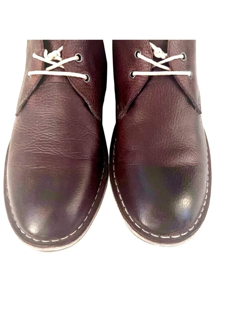 Brown Leather Desert Chukka Ankle Boots Mens 9 Campus Lace-Up Dress Casual